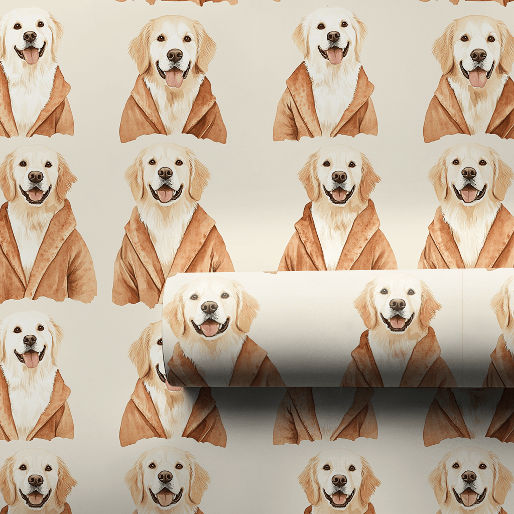 Relax Day with the Goldens - Wrapping Paper - Aspen & Arlo