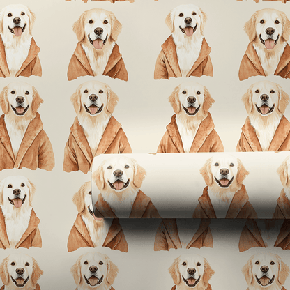 Relax Day with the Goldens - Wrapping Paper - Aspen & Arlo
