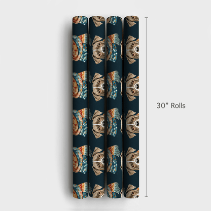 Bundle Up with the Pitbull - Wrapping Paper - Aspen & Arlo