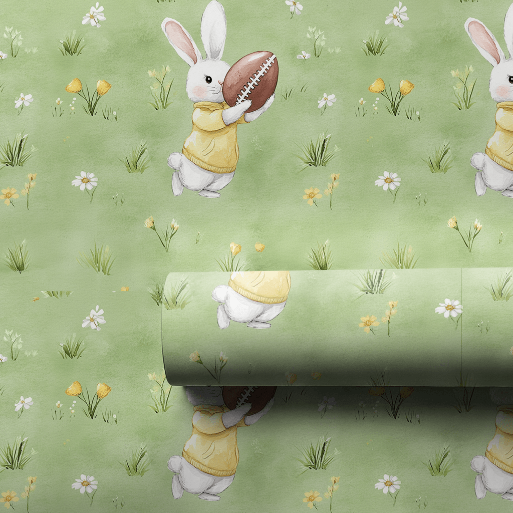 Touchdown Hare - Wrapping Paper - Aspen & Arlo