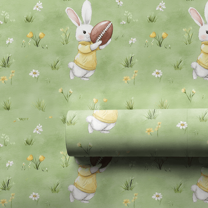 Touchdown Hare - Wrapping Paper - Aspen & Arlo
