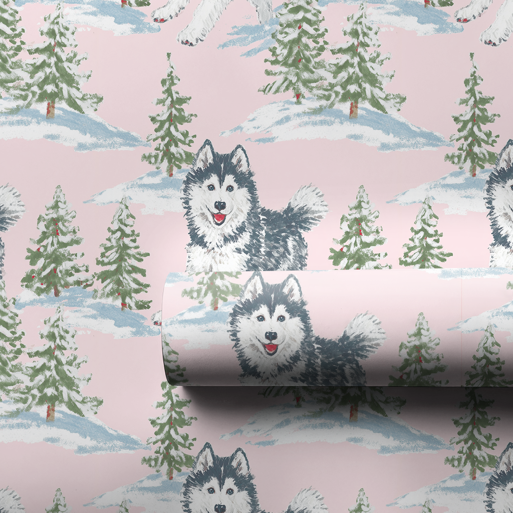 Husky Dashing Through the Snow