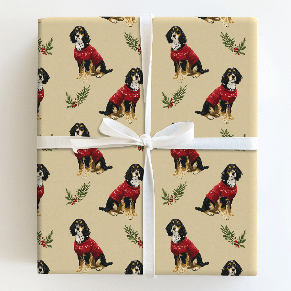 Sweaters on Setters - Wrapping Paper - Aspen & Arlo