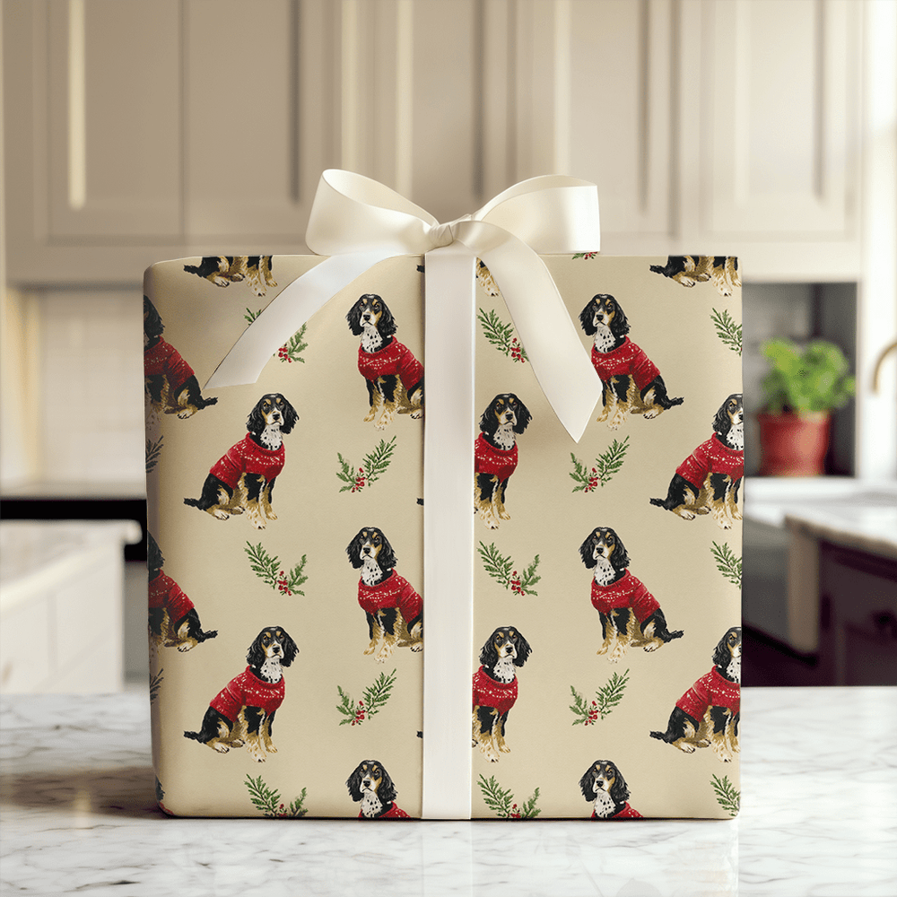 Sweaters on Setters - Wrapping Paper - Aspen & Arlo