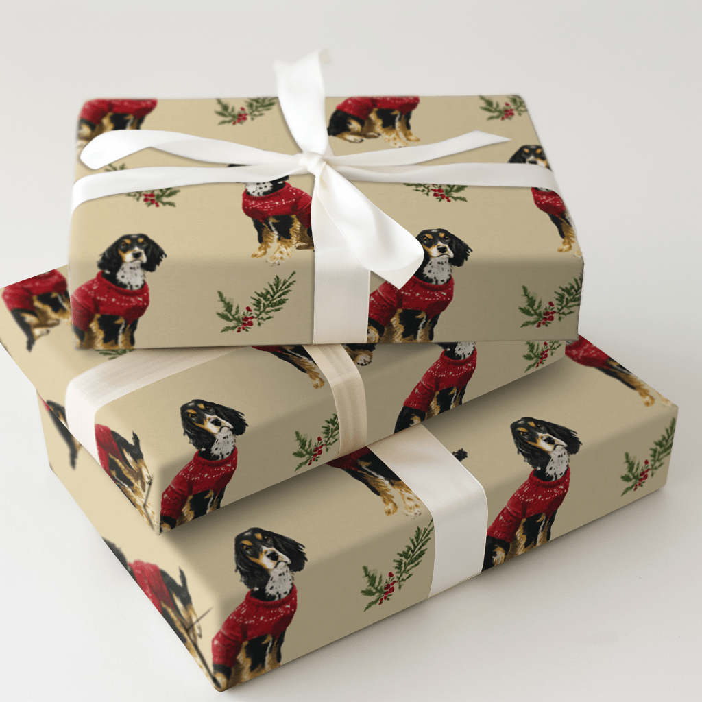 Sweaters on Setters - Wrapping Paper - Aspen & Arlo
