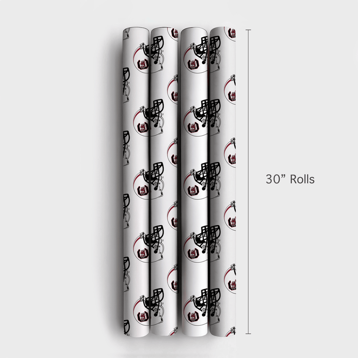Fighting Cock Helmet - Wrapping Paper - Aspen & Arlo