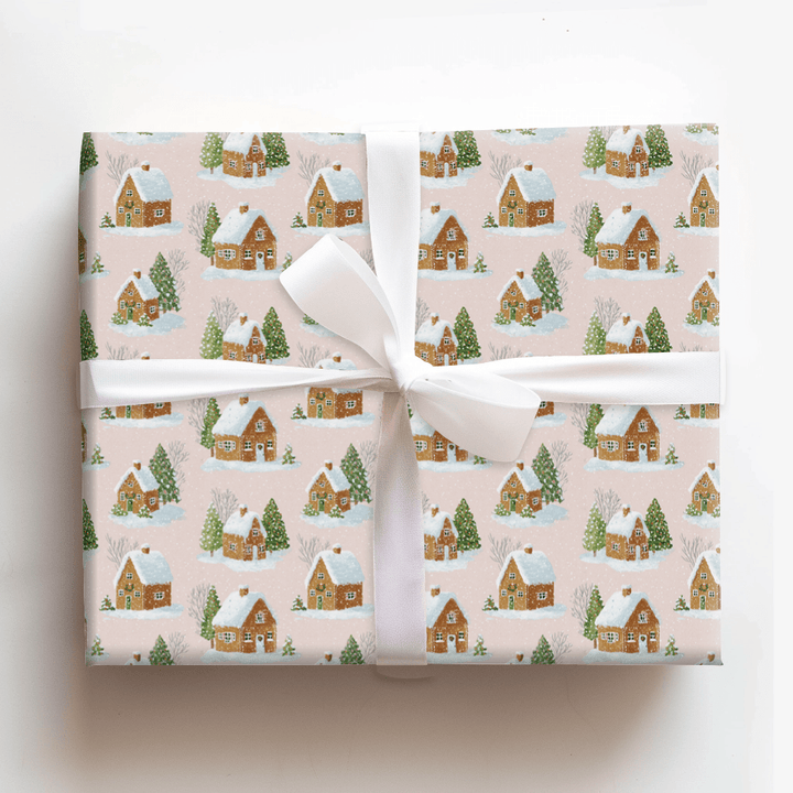 Gingerbread Village Town - Wrapping Paper - Aspen & Arlo