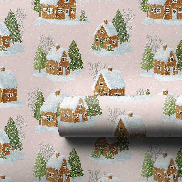 Gingerbread Village Town - Wrapping Paper - Aspen & Arlo