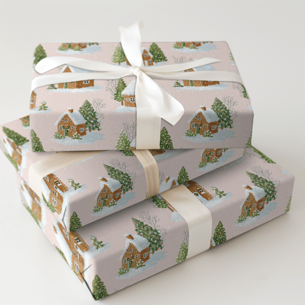 Gingerbread Village Town - Wrapping Paper - Aspen & Arlo