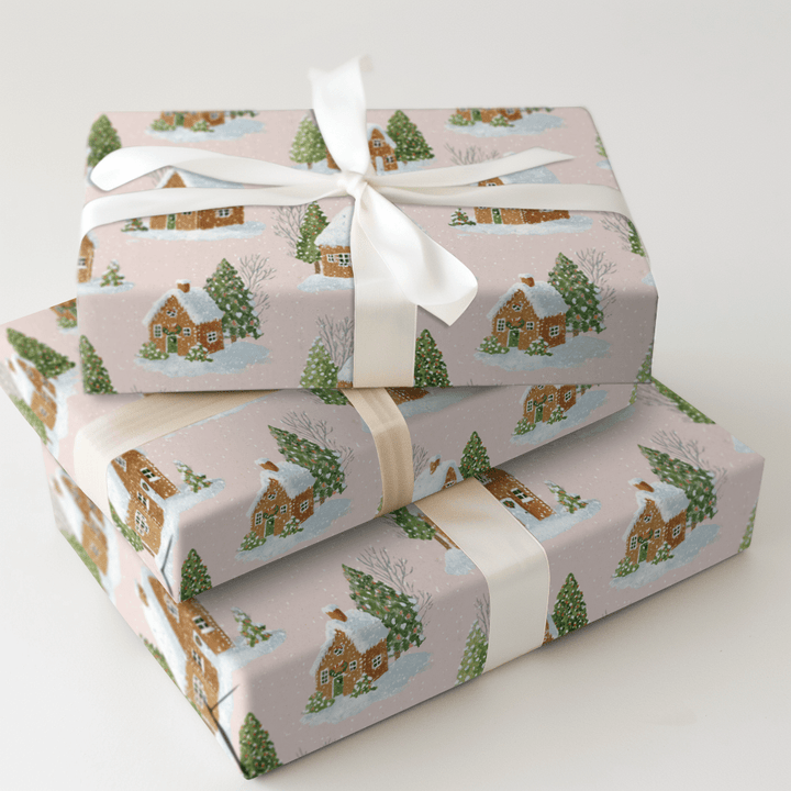 Gingerbread Village Town - Wrapping Paper - Aspen & Arlo