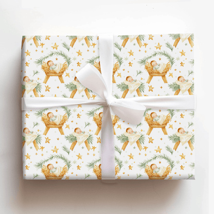 No Crib For A Bed - Wrapping Paper - Aspen & Arlo