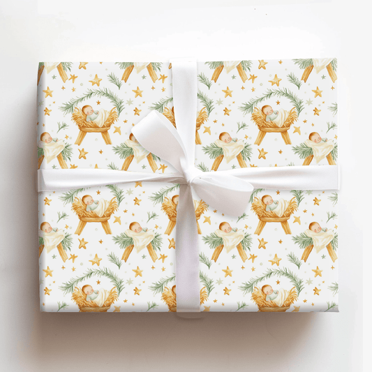 No Crib For A Bed - Wrapping Paper - Aspen & Arlo