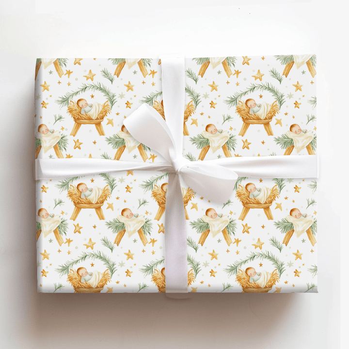 No Crib For A Bed - Wrapping Paper - Aspen & Arlo