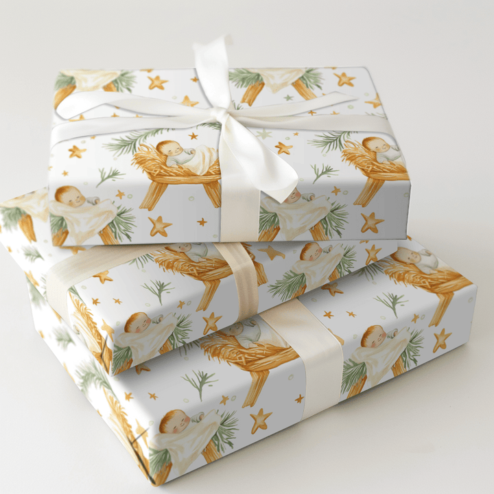 No Crib For A Bed - Wrapping Paper - Aspen & Arlo