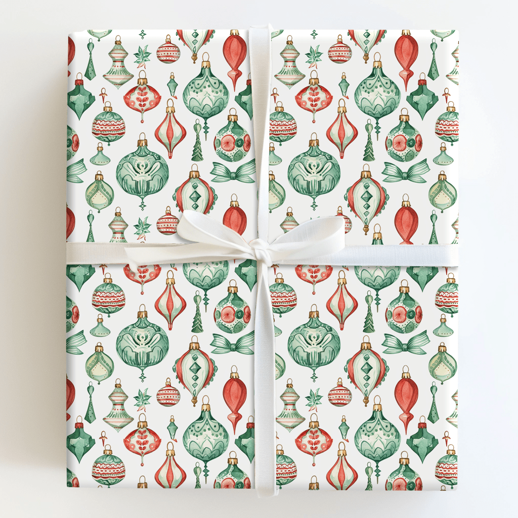 Holiday Baubles - Wrapping Paper - Aspen & Arlo