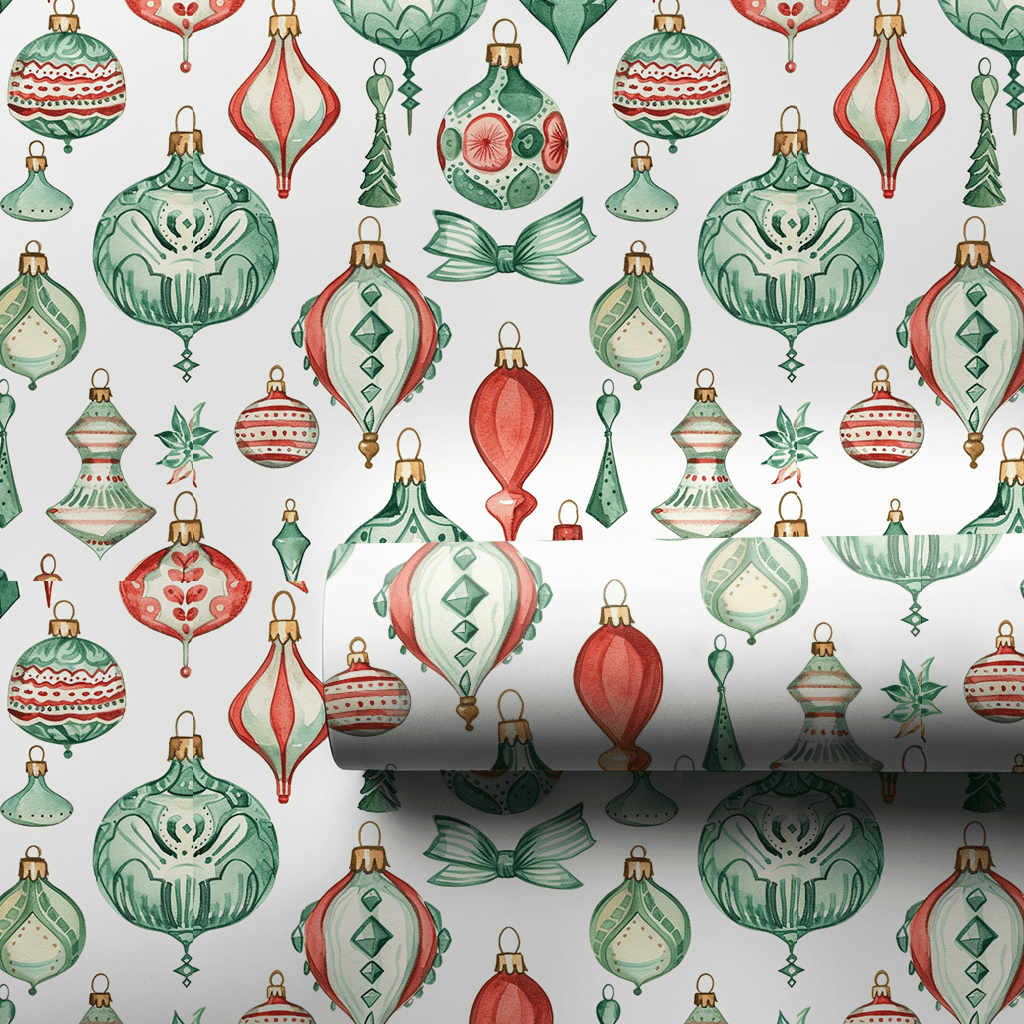Holiday Baubles - Wrapping Paper - Aspen & Arlo