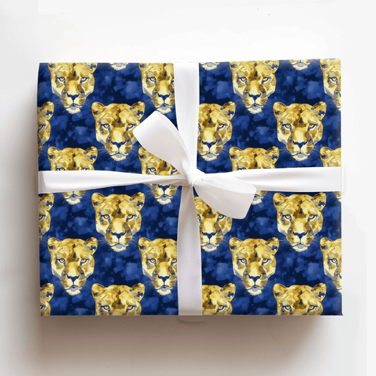 Golden Blues - Wrapping Paper - Aspen & Arlo
