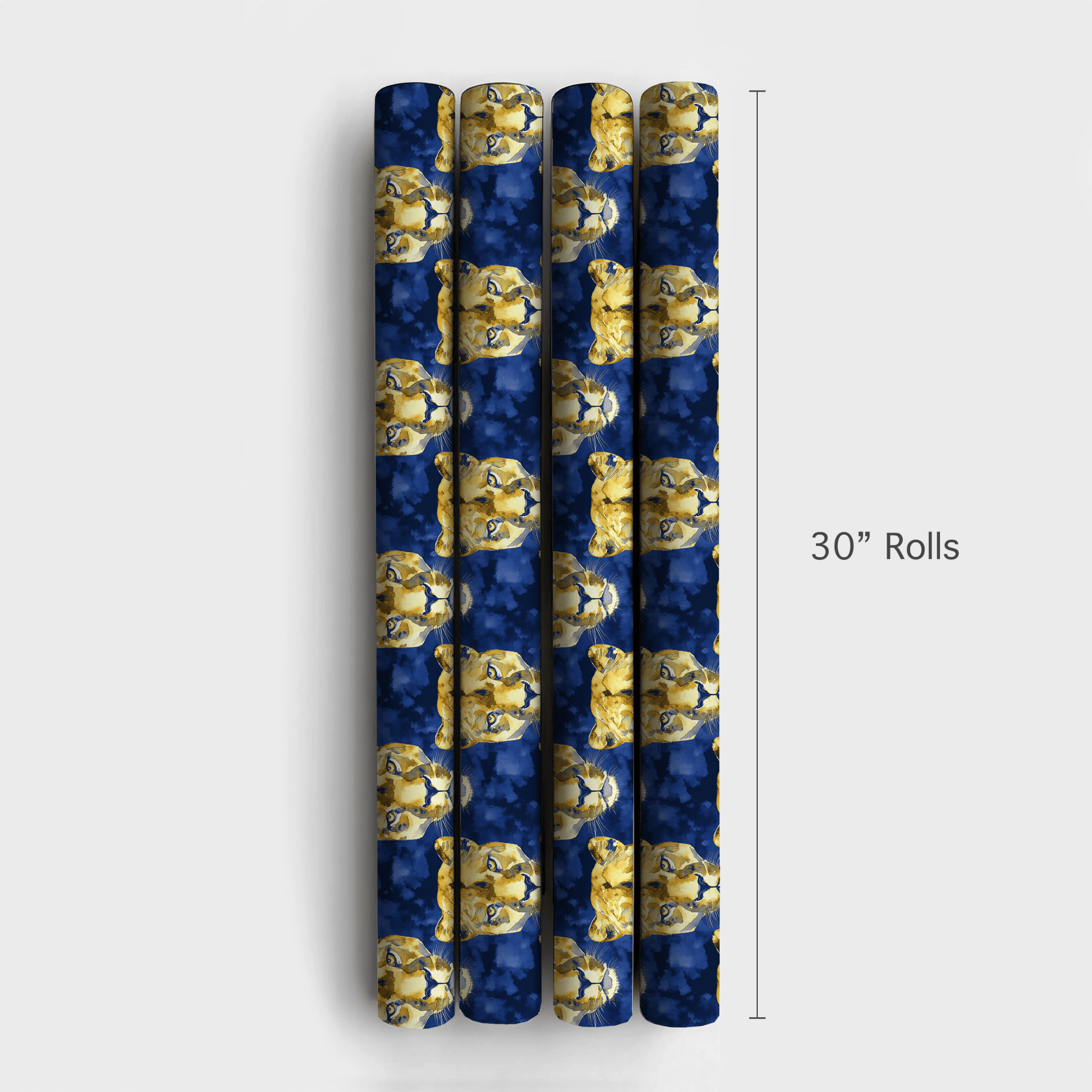 Golden Blues - Wrapping Paper - Aspen & Arlo