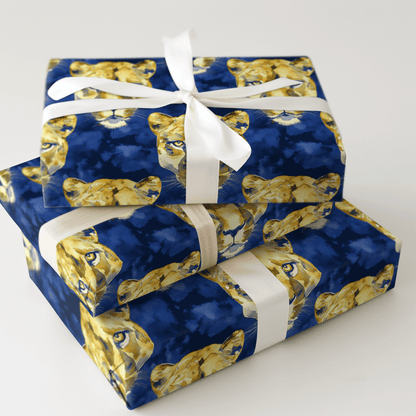 Golden Blues - Wrapping Paper - Aspen & Arlo