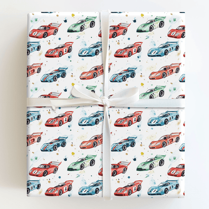 Fast Laps - Wrapping Paper - Aspen & Arlo