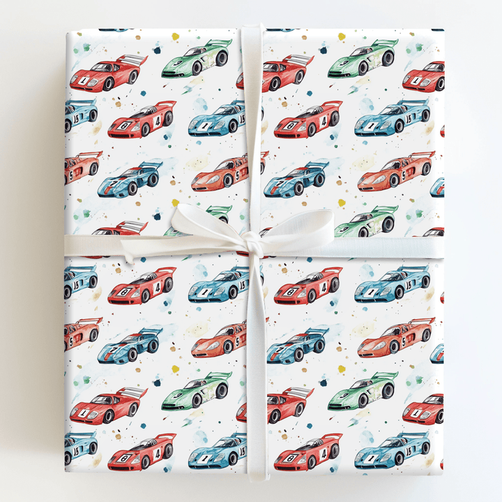Fast Laps - Wrapping Paper - Aspen & Arlo