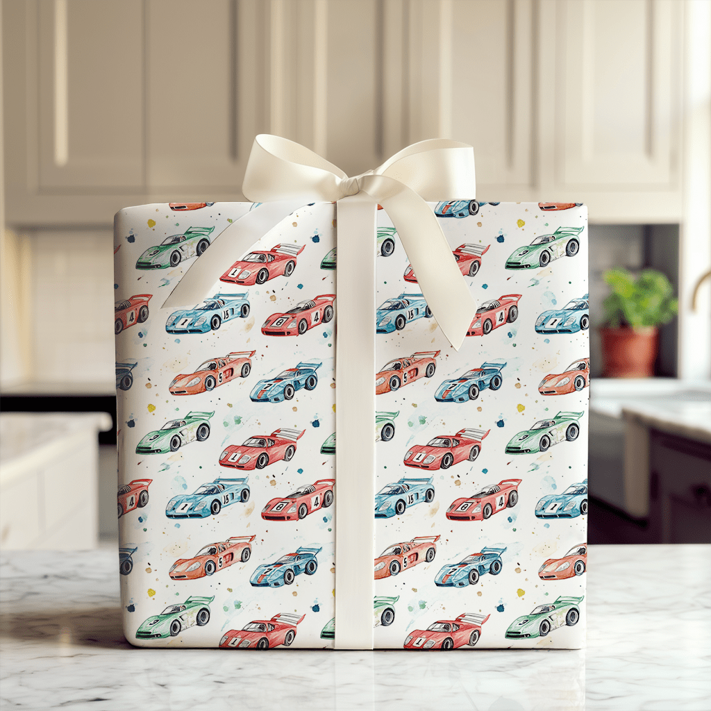 Fast Laps - Wrapping Paper - Aspen & Arlo