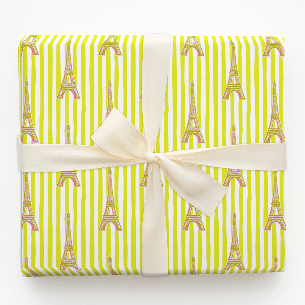 Bright And Merry Paris - Wrapping Paper - Aspen & Arlo