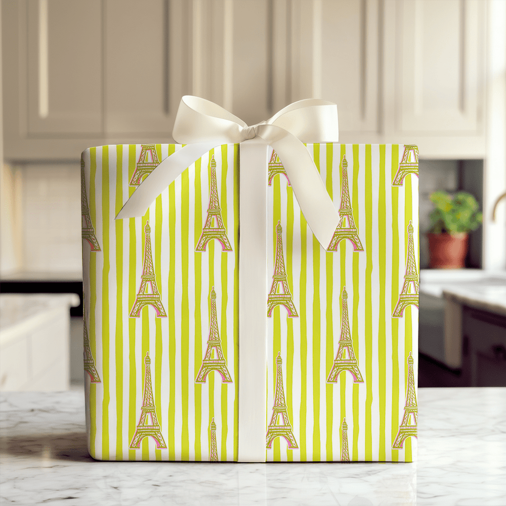 Bright And Merry Paris - Wrapping Paper - Aspen & Arlo