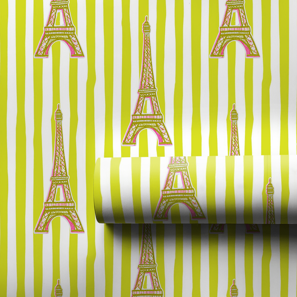 Bright And Merry Paris - Wrapping Paper - Aspen & Arlo