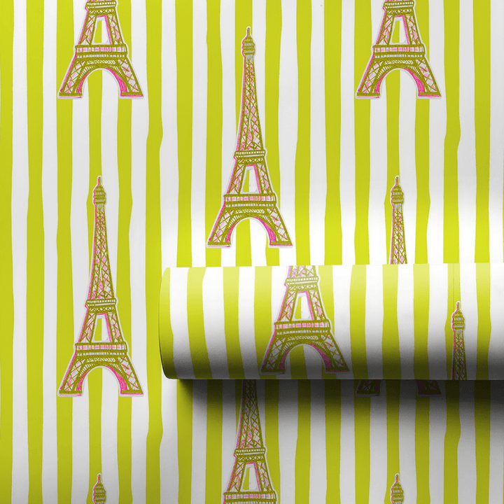 Bright And Merry Paris - Wrapping Paper - Aspen & Arlo