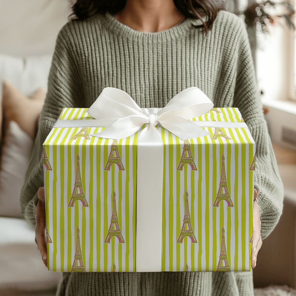 Bright And Merry Paris - Wrapping Paper - Aspen & Arlo