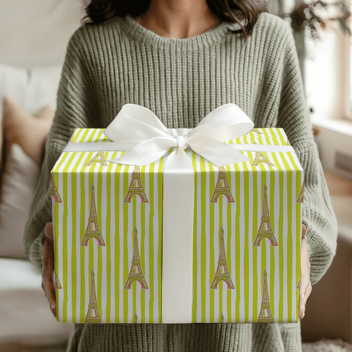 Bright And Merry Paris - Wrapping Paper - Aspen & Arlo