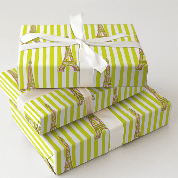 Bright And Merry Paris - Wrapping Paper - Aspen & Arlo