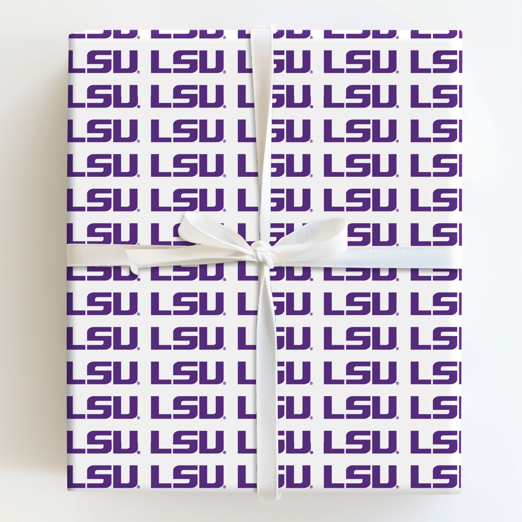 LSU Pure Geaux - Wrapping Paper - Aspen & Arlo