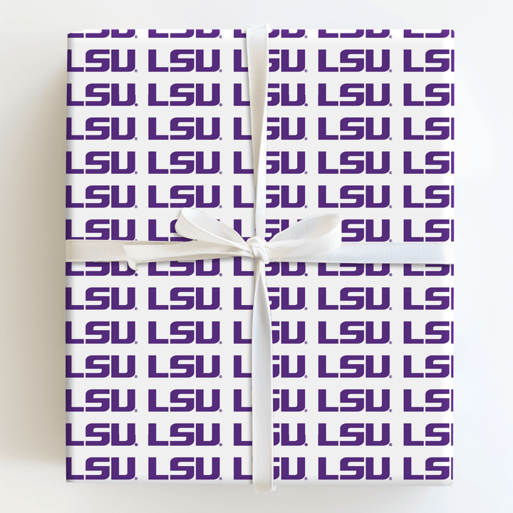 LSU Pure Geaux - Wrapping Paper - Aspen & Arlo