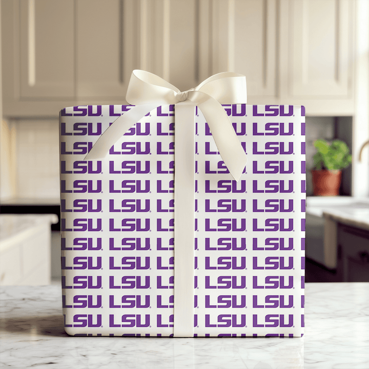 LSU Pure Geaux - Wrapping Paper - Aspen & Arlo
