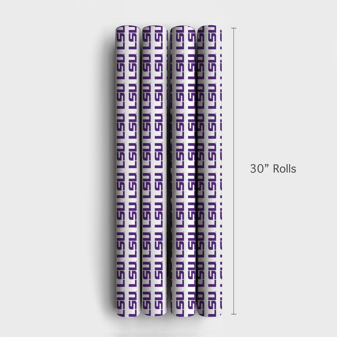 LSU Pure Geaux - Wrapping Paper - Aspen & Arlo