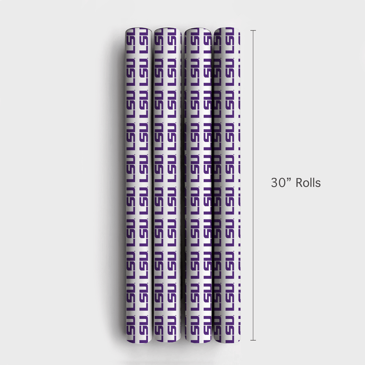 LSU Pure Geaux - Wrapping Paper - Aspen & Arlo