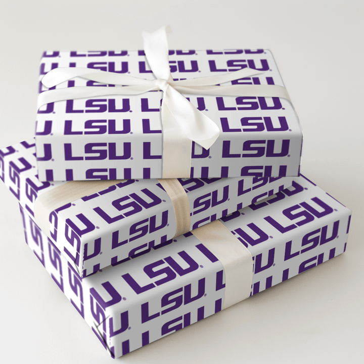 LSU Pure Geaux - Wrapping Paper - Aspen & Arlo