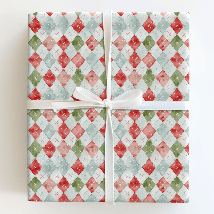 Argyle Noel - Wrapping Paper - Aspen & Arlo