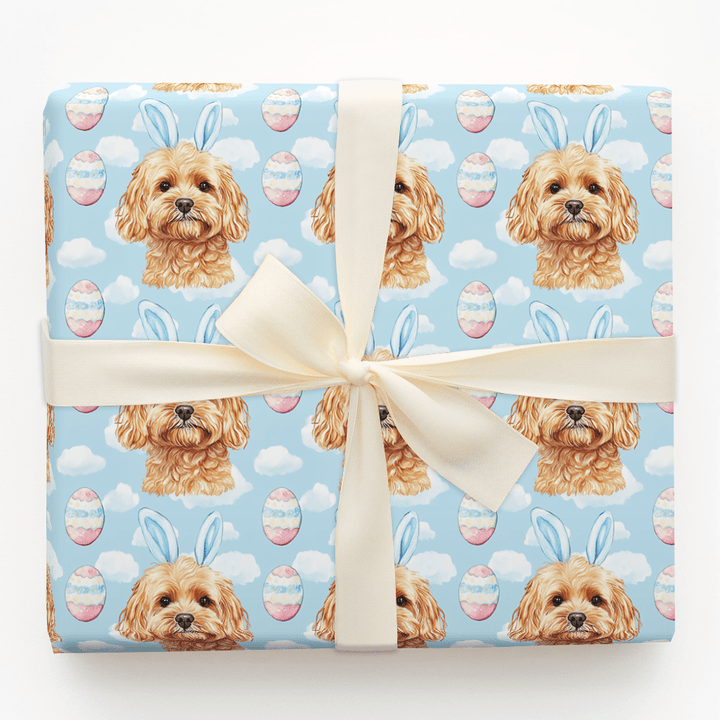 Easter Eggs with the Goldendoodle - Wrapping Paper - Aspen & Arlo