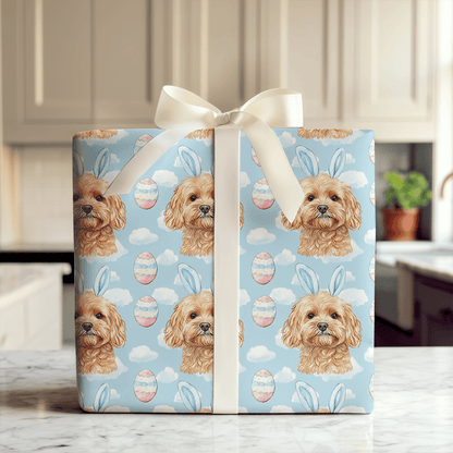 Easter Eggs with the Goldendoodle - Wrapping Paper - Aspen & Arlo