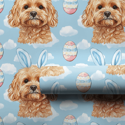 Easter Eggs with the Goldendoodle - Wrapping Paper - Aspen & Arlo