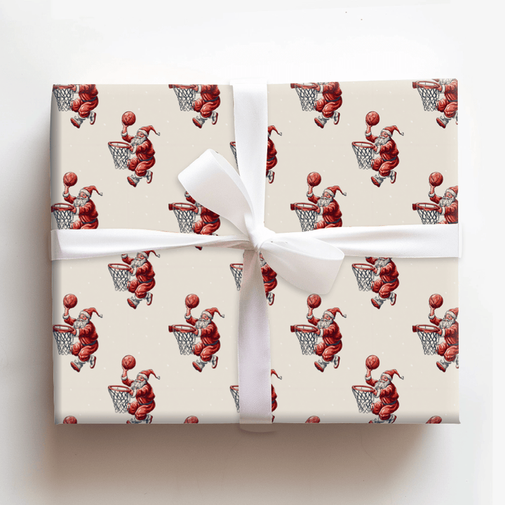 Hoop It Santa - Wrapping Paper - Aspen & Arlo