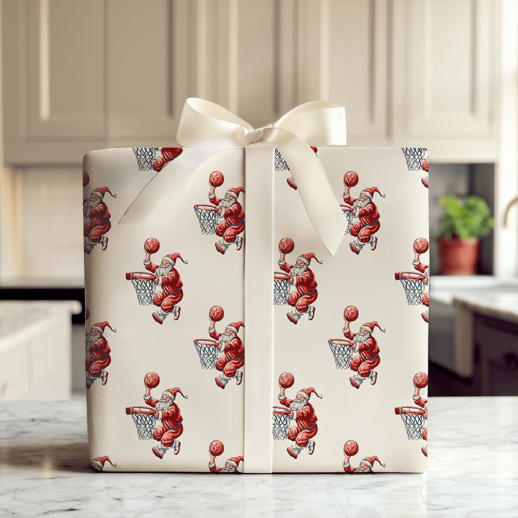 Hoop It Santa - Wrapping Paper - Aspen & Arlo