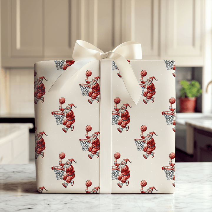 Hoop It Santa - Wrapping Paper - Aspen & Arlo