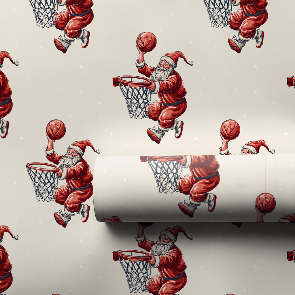 Hoop It Santa - Wrapping Paper - Aspen & Arlo