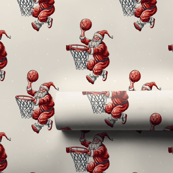Hoop It Santa - Wrapping Paper - Aspen & Arlo