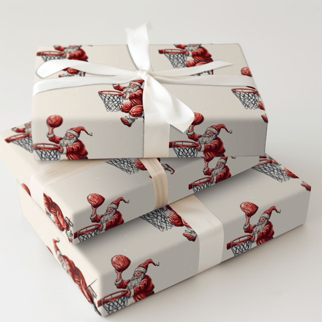Hoop It Santa - Wrapping Paper - Aspen & Arlo