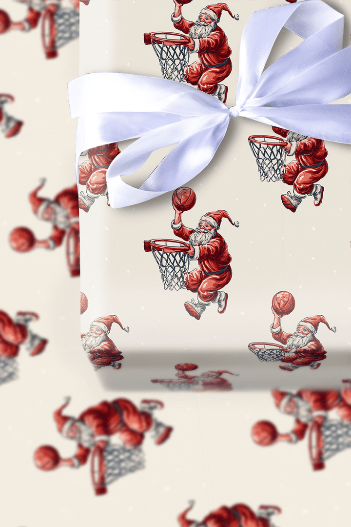 Hoop It Santa - Wrapping Paper - Aspen & Arlo
